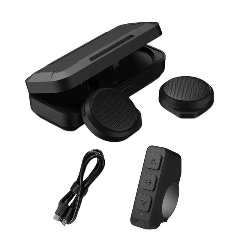 A19Q-auriculares Bluetooth para casco de motocicleta, auriculares Sking, cancelación de ruido, música estéreo, respuesta automática, sonido alto