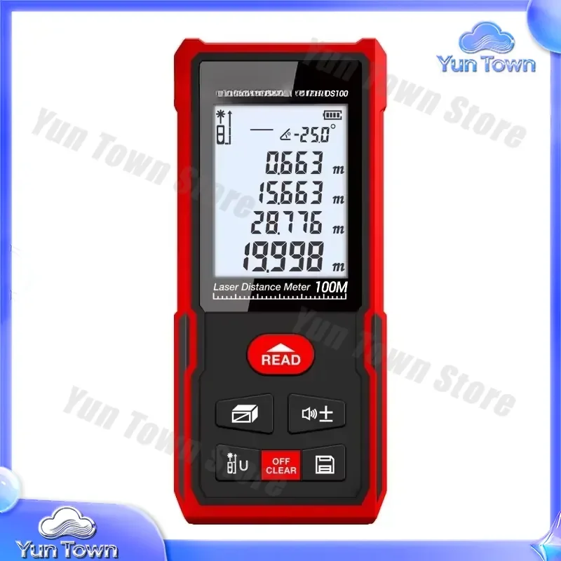 Laser Rangefinder for Tape Ruler 100 Meters Electronic Angle Measurement Tool for Height Distance Measurement Furniture