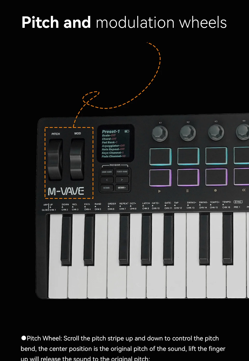 Available in Five Colors: Black and White, Pink, Black, White, and Red. M-VAVE SMK37PRO Professional MIDI Keyboard—37-Key Wireless Bluetooth Music Composition and Production Synthesizer
