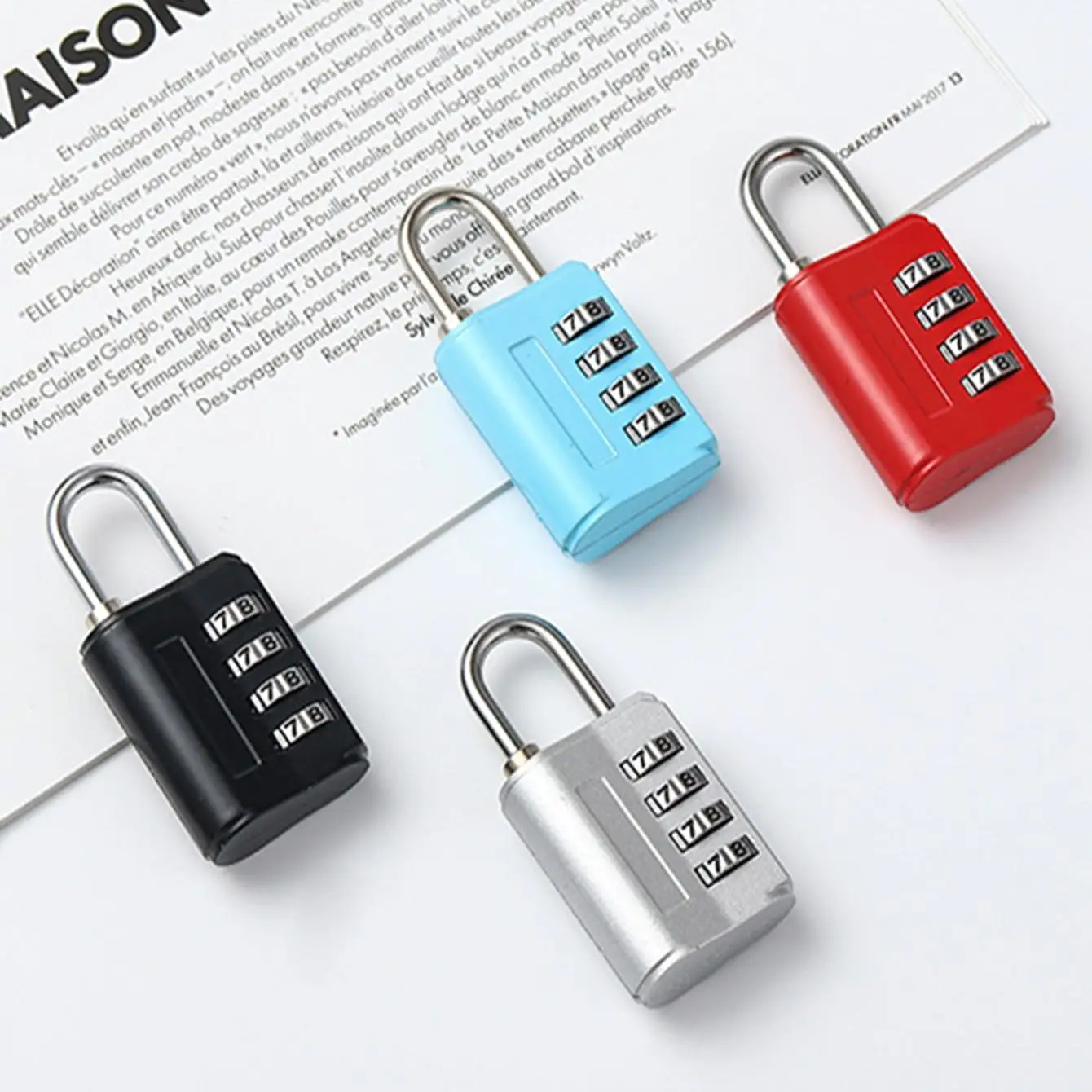 1pc-Locks Smart Combination Lock for Travel Luggage Suitcase Anti-theft Code Padlock Customs Password Lock High Security