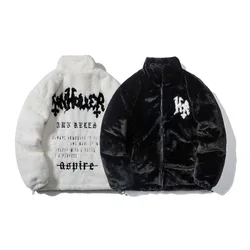 Street Men's Hip-hop Letter Embroidered Top Men's New Warm and Cold Resistant Jacket Men's Casual Jacket