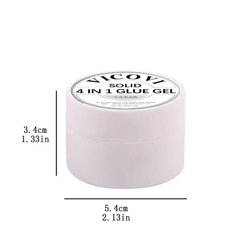15g White Non Stick Hand Extension Gel Nail Polish For 3D Shaping Carving Flower DIY Nail Art Extension Acrylic