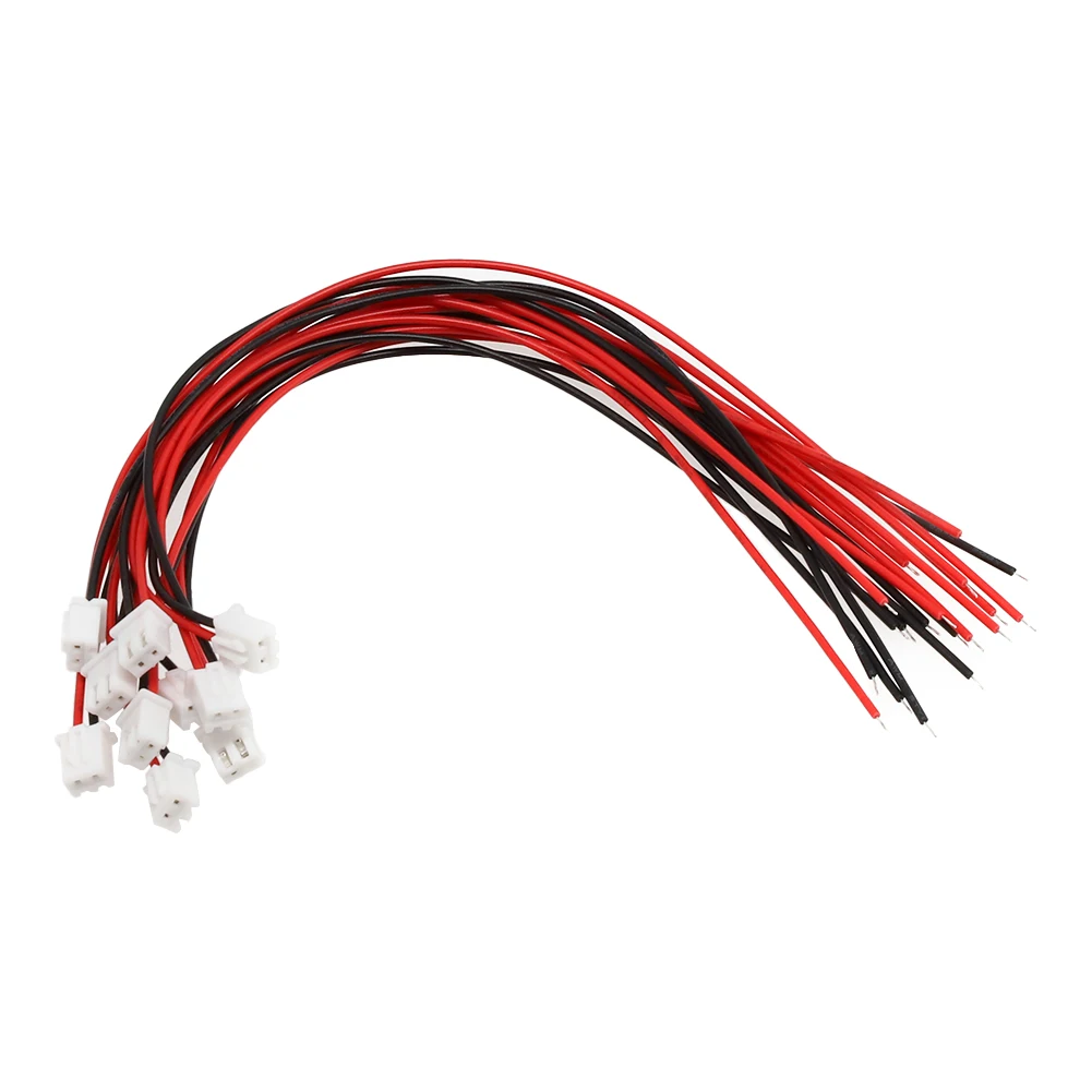 10 Sets For JST XH 2.54mm 24AWG Wires with Dual-Ended Male Female Connectors for Signal Transmission in Low-Voltage Devices