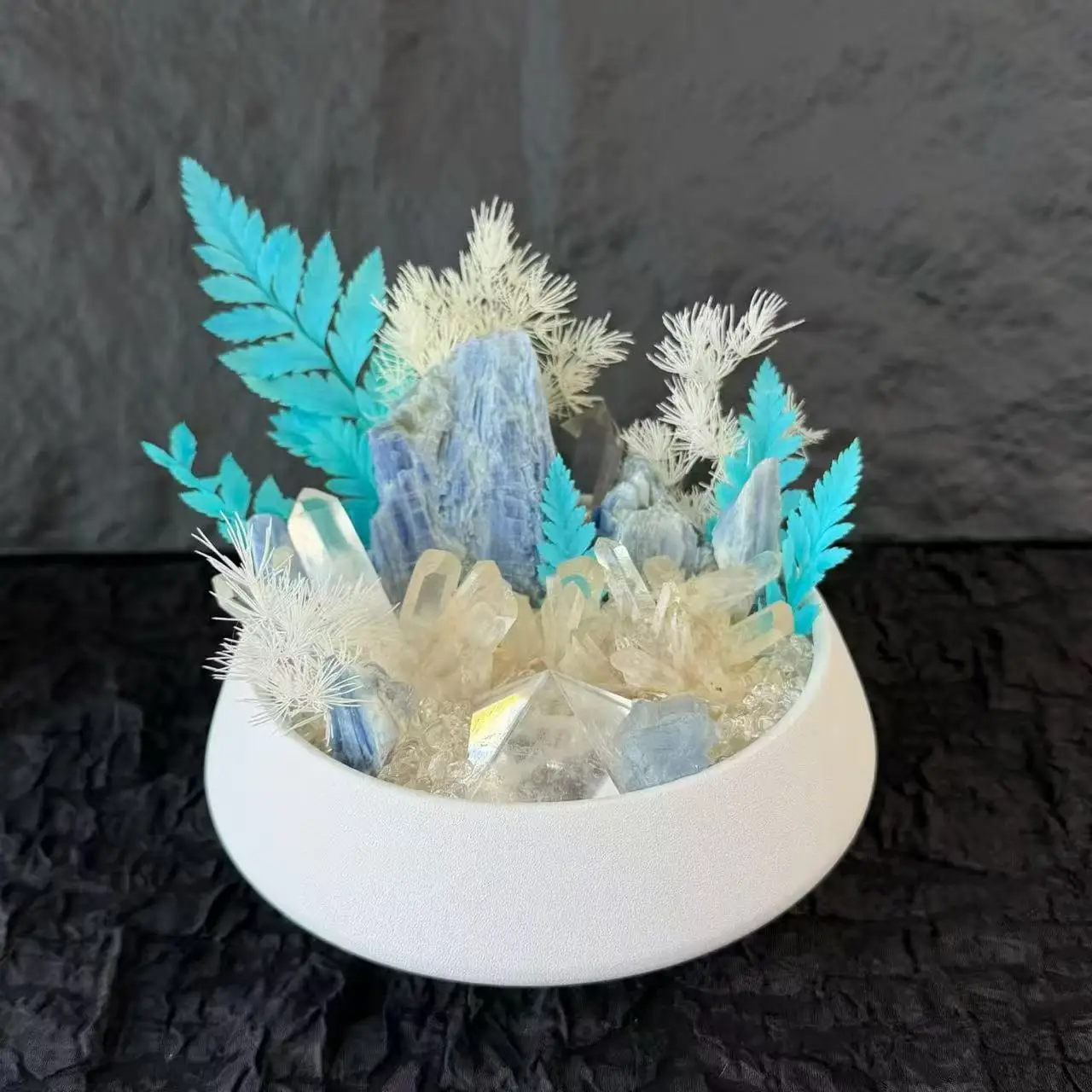 Natural Crystal Flower Pot, Enhancing Vitality, Home Decoration, Purifying For Meditation, Divination Gift, Demagnetizing