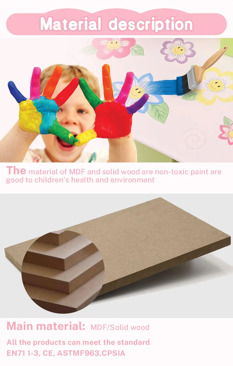 Kids Wooden Doll Cradle Wooden Play Doll Cradle Rocking Baby Doll Crib with Pink Bedding Set for Dolls Up To 20 Inches