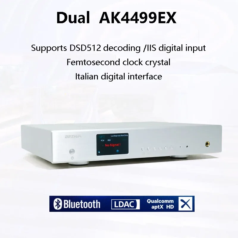 Dual AK4499EX Audio Decoder DAC FPGA Processing Chip Femtosecond Crystal HIFI Decoder 5125 Bluetooth 5.1 Support IIS Output