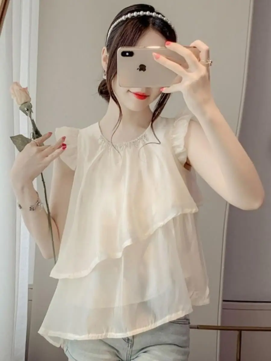 blusa-feminina-elegante-de-chiffon-para-o-verao-com-bainha-irregular-bolso-e-lenco-quadrado-–-estilo-sofisticado-e-delicado