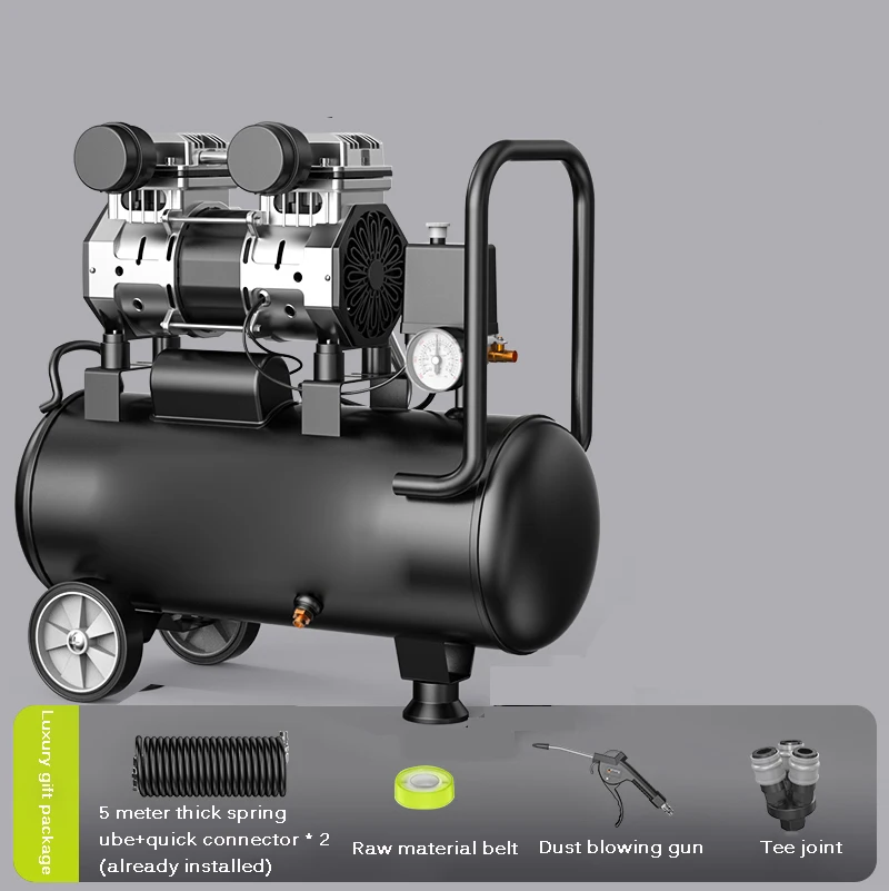 

Silent Oil-free Air Compressor 8/12/30/50L Portable Air Compressor Spray Painting High-pressure Air Pump Car Air Compressor 220V