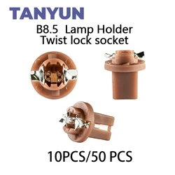 TANYUN Signaallamp B8.5D Twist Socket Instrumentenpaneel Cluster Socket Lamphouder Basis PC74 B8.5D Socket Bruine Autolampen Basis