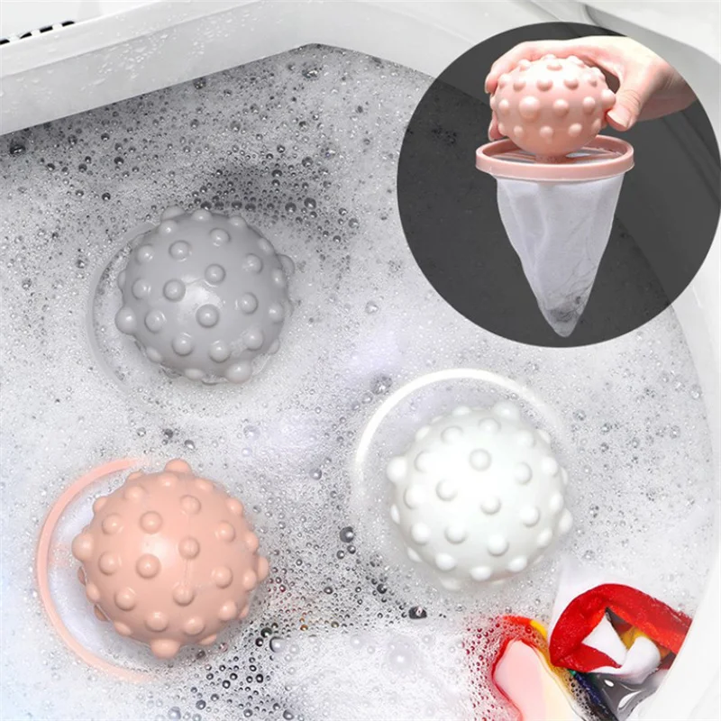 

Pet Hair Remover Washing Machine Floating Lint Filter Bag Reusable Laundry Ball Clothes Hair Cleaning Tools Cat Hair Catcher