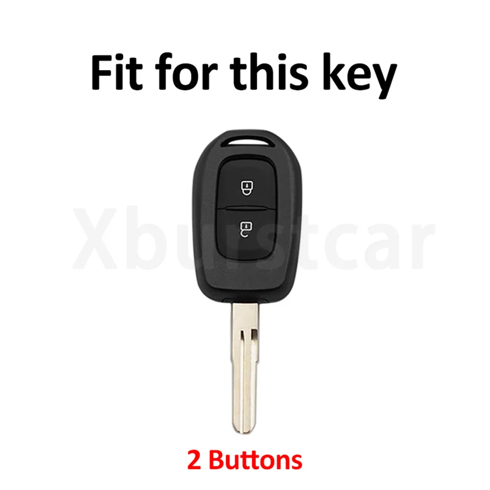 2 Button Fashion TPU Auto Keyless for Renault Dacia Sandero Logan Duster Kwid Traffic Symbol Fob Shell Holder Car Key Cover Case
