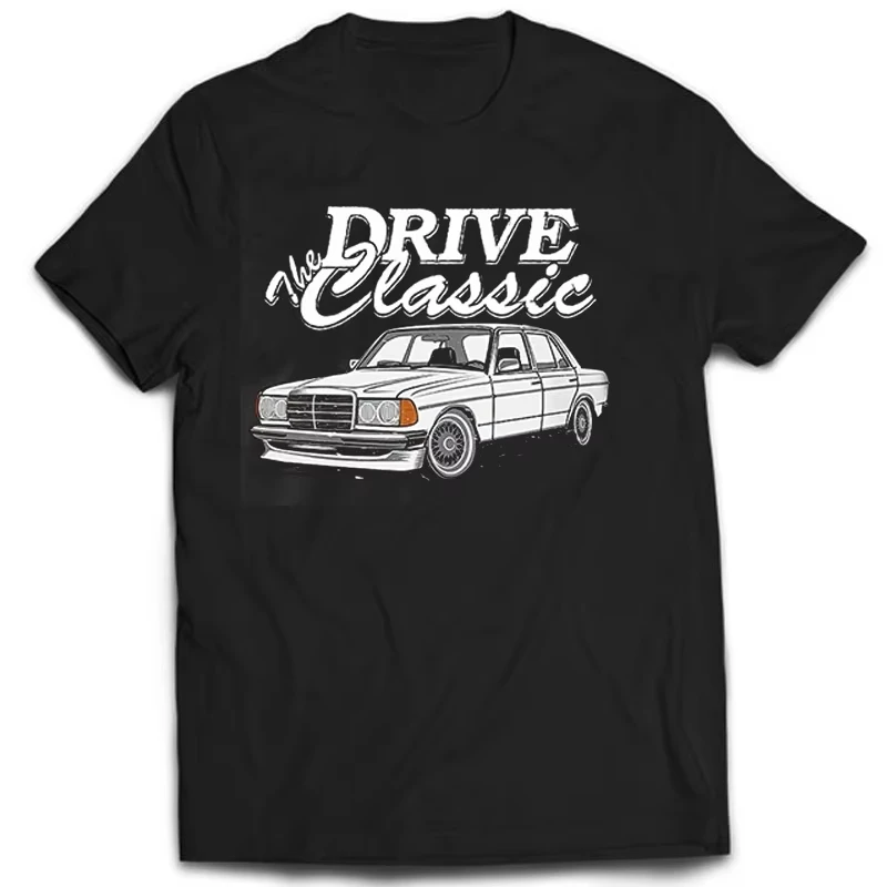 

Glstkrrn W123 T Shirt Car Fans Printed Tshirt Men Cotton Streetwear Vintage Fashion T-shirt Woman Brand Teeshirt
