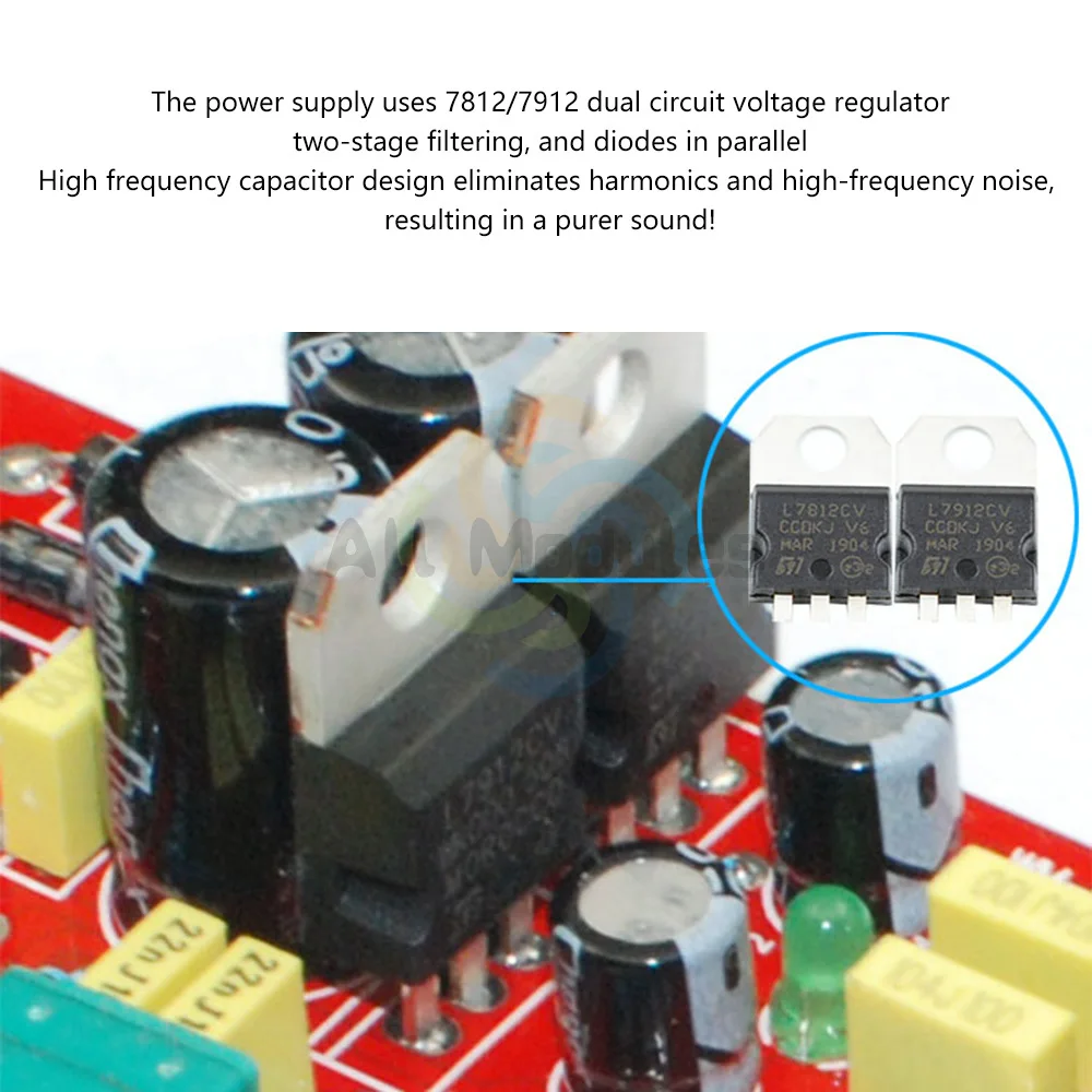 Volume Control Board HIFI NE5532 Tone Board Preamplifier Preamp Module with Treble Midrange and Bass Tone Controls