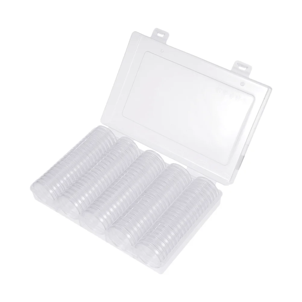 

Coin Organizer Collectors 30mm Round Box Capsules Holder for Collecting Storage