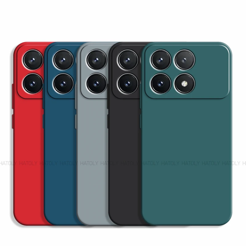 For Xiaomi Poco X6 Pro Case Xiaomi Poco X5 X6 Pro 5G Cover Luxury TPU Shockproof Liquid Silicone Phone Cover Xiaomi Poco X6 Pro