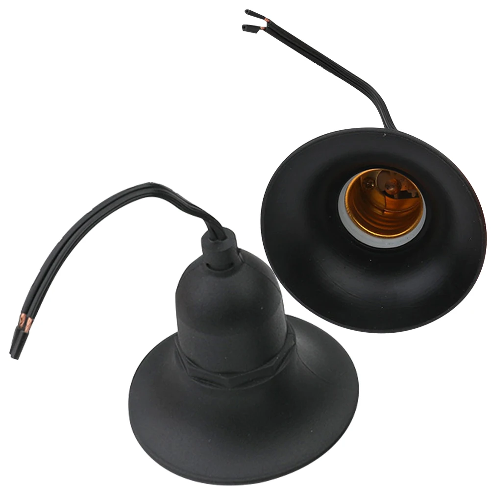 

2pcs Waterproof Lamp Holder E27 Light Socket Bulb Fixture Replacement Sockets Plastic Metal High Temperature Resistant Anti