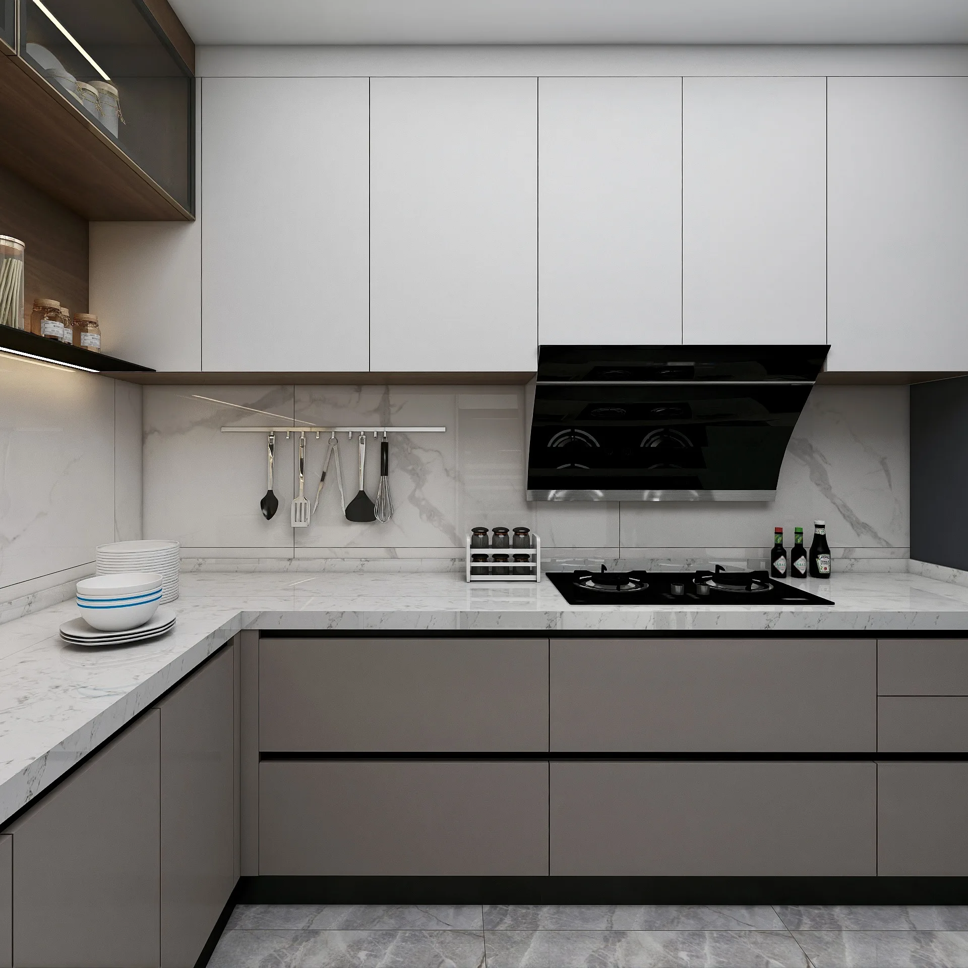 シンプルなキッチンキャビネットと商業用収納レンタルルームリビ - Commercial Kitchen Rental のレビューと価格