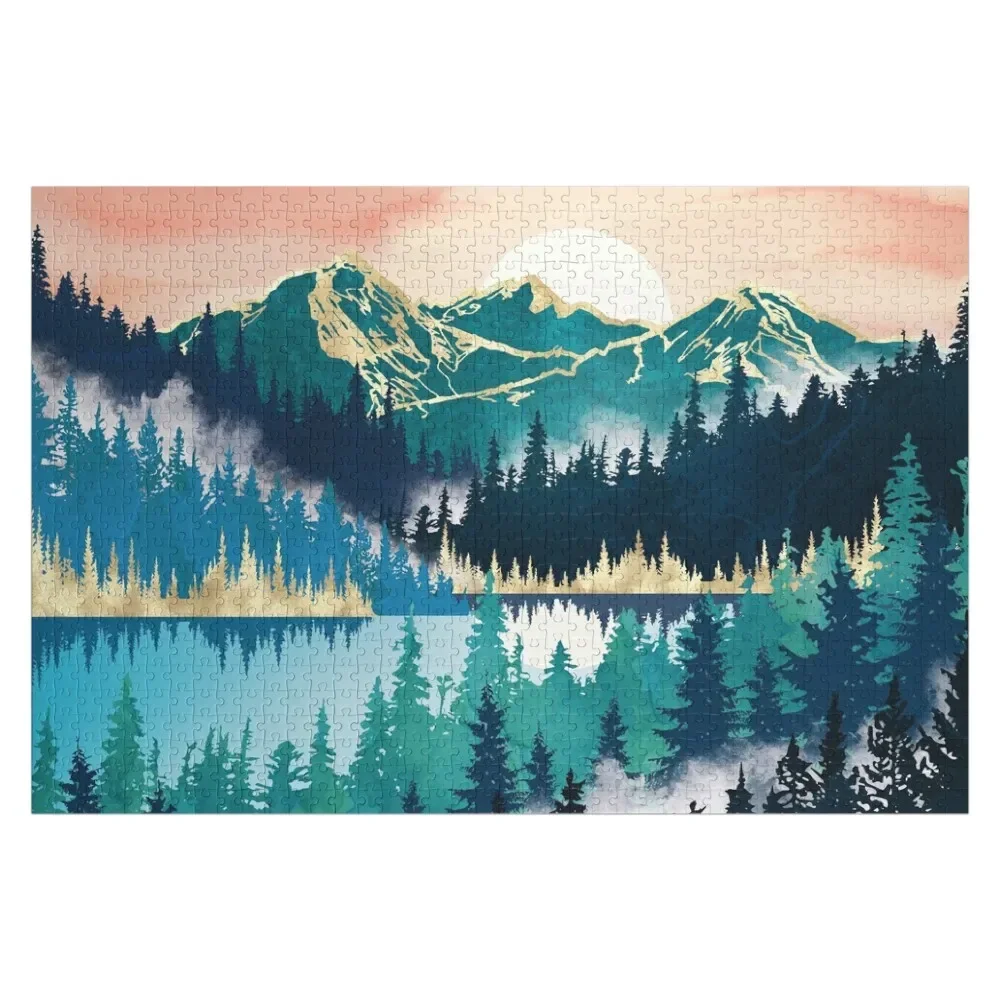 

Lake Mist Jigsaw Puzzle Adult Wooden Personalised Name Toddler Toys Iq Puzzle