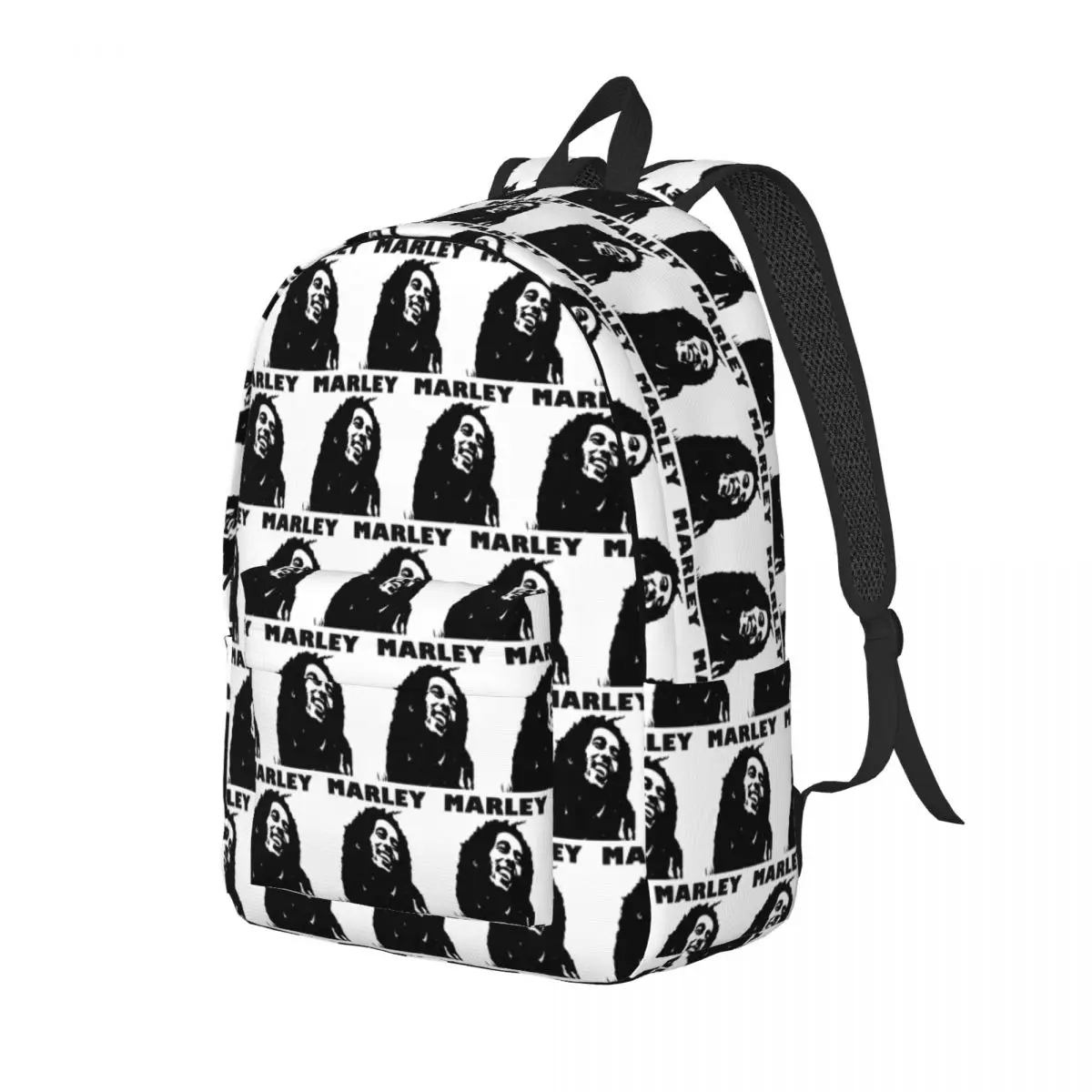 Bob Marley Student Backpack School Bag Hiking Travel Daypack for Men Women Fashion Bookbag Shoulder Bags