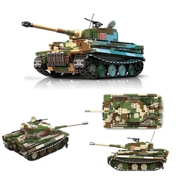 2023 New WW2 Military Tiger King Heavy Tank Model Building Blocks World War II Army Weapons Bricks Tank Toys Boys Gifts 2276 PCS