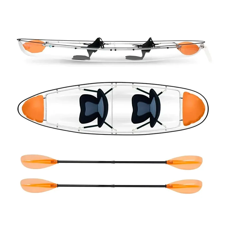 Multi-person Kayak Sightseeing Drifting Hand Row Boat 200kg Load Capacity 2.1-3m Length For Tour Water Entertainment