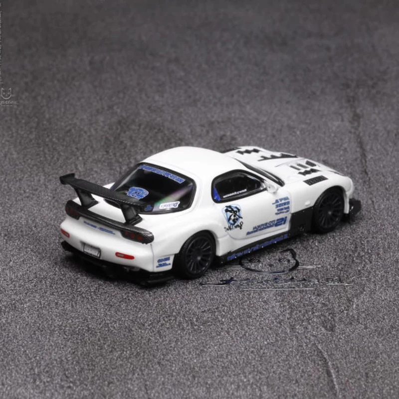 MINIGT 1:64 RX7 FD3S RE 아메미야 합금 자동차 모델 개조 버전 정적 수집 장식용 휴일 선물 장난감