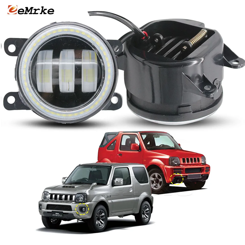feux-antibrouillard-led-40w-50w-avec-lentille-drl-pour-suzuki-jimny-3-sn-fj-jb43-2005-2018-phare-de-jour-avec-anneau-lumineux-angel-eyes