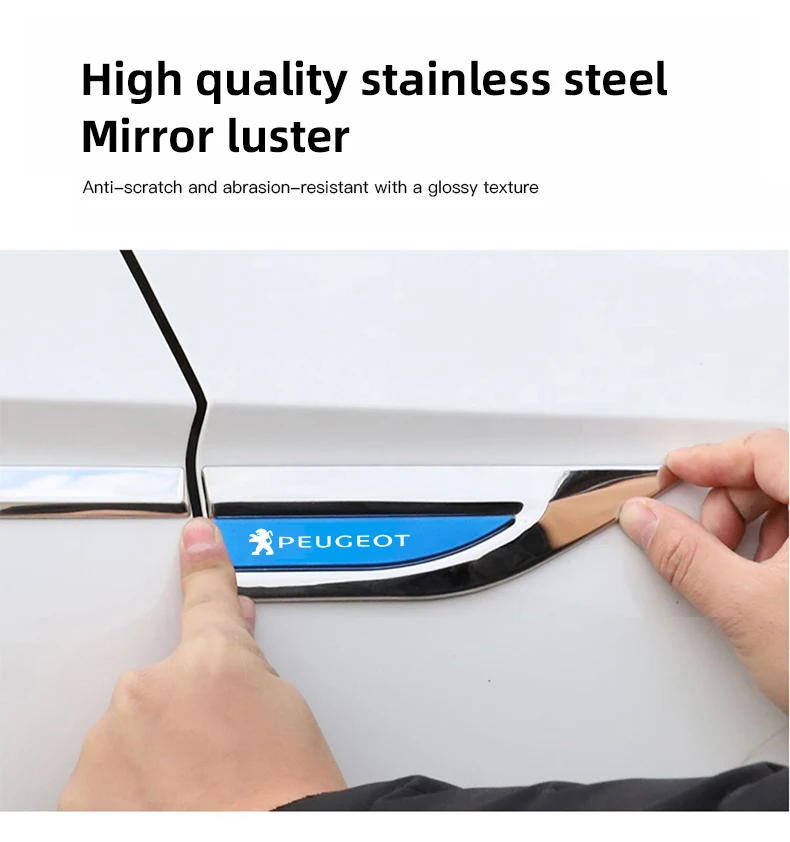 2 قطعة ملصقات السيارات شارة معدنية ثلاثية الأبعاد شفرة الزخرفية نمط لبيجو 206 208 207 3008 308 2008 107 508 607 106 406 407 307 301 #1