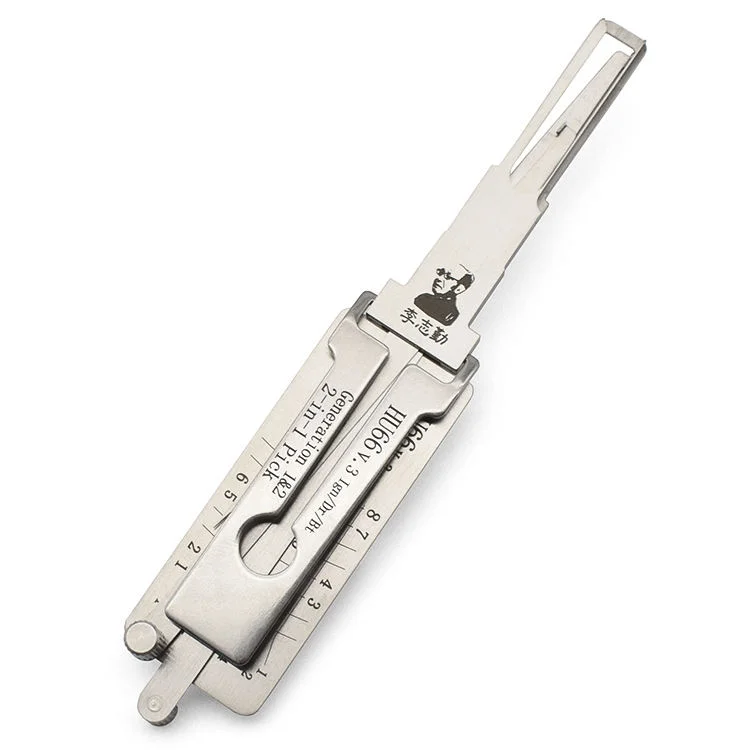 LISHI HU66 2 in 1 Car Lock Pick Decoder Tool Professional Auto Locksmith Unlock Tool for VW Audi Skoda Seat HU66 Lock