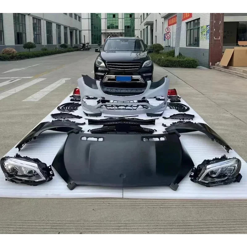 Modifica automatica per Mer cedes ML W166 2016 con griglia del faro del paraurti facelift per il bodykit dell'auto GLE W166
