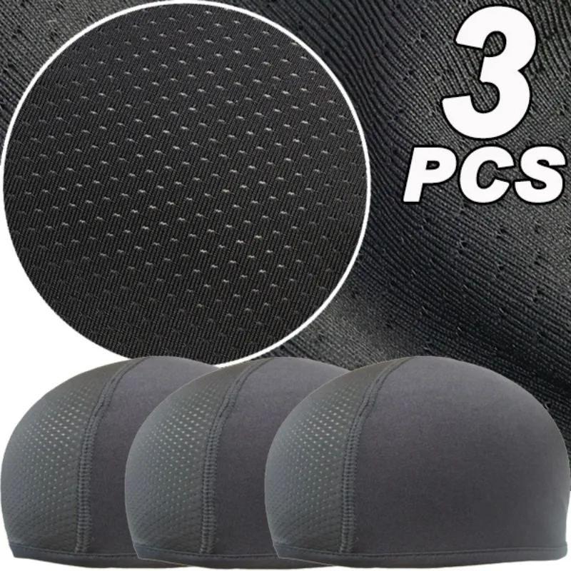 

3/1pcs Motorcycle Helmet Inner Cap Hat Quick Dry Breathable Hat Racing Cap Under Helmet Beanie Cap Motocross Motor Helmet Hat