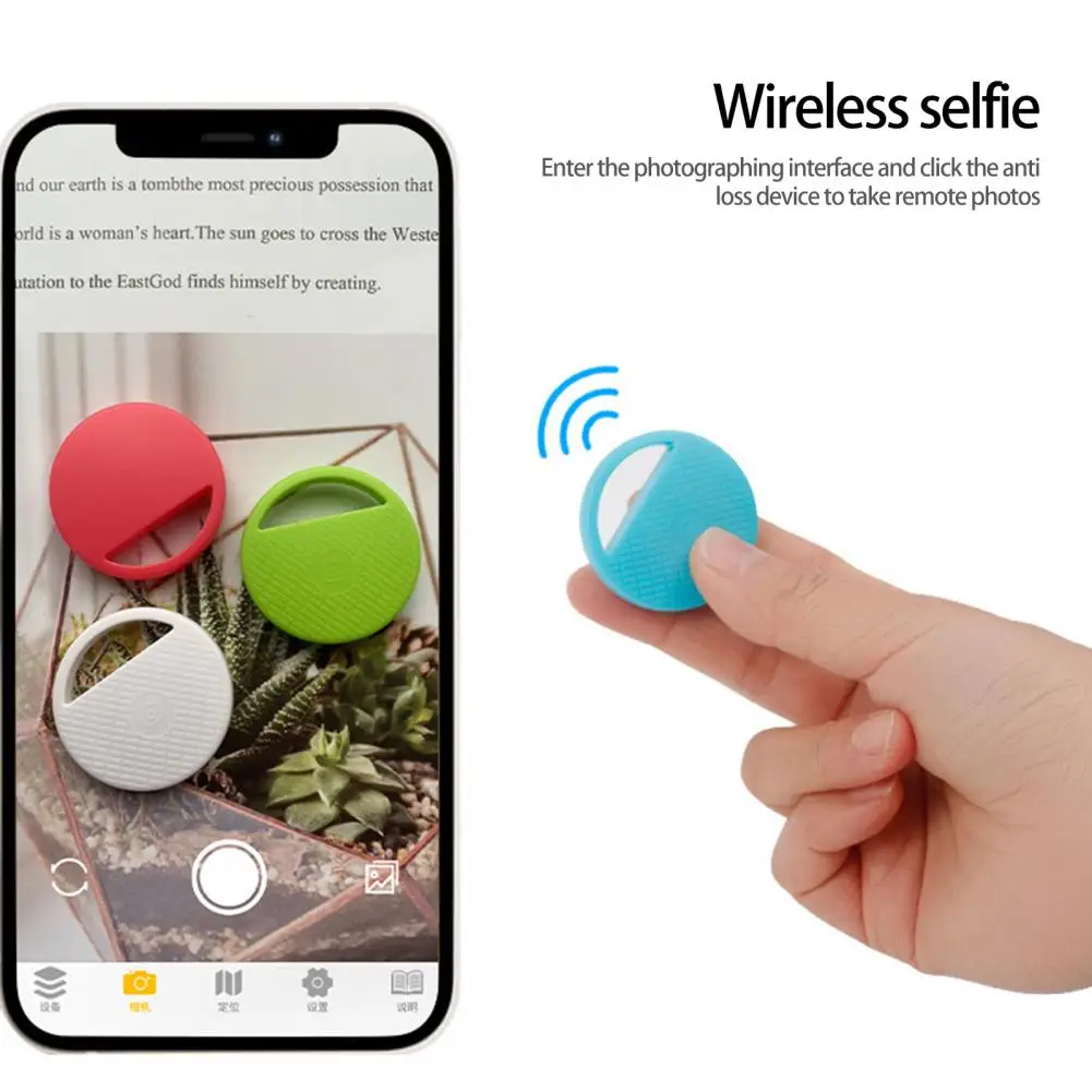 Two Way Reliable Battery Powered Smart Tracker Selfie Function Loud Sound Bluetooth-compatible 5.0 Finder Location Record