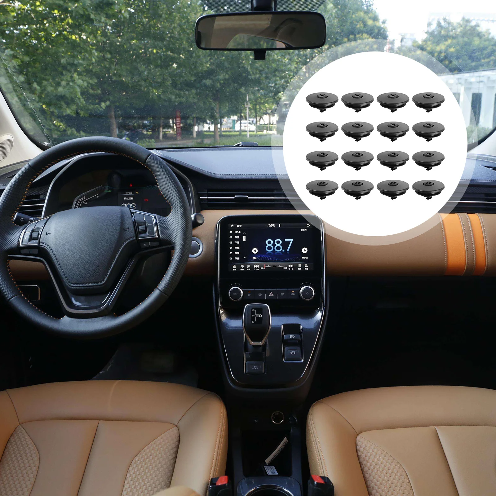 

50Pcs Car Floor Mat Clips Classic Colors Non-Slip Carpet Holders Practical Auto Floor Mat Fixing Car Supplies Auto Carpet Clamps