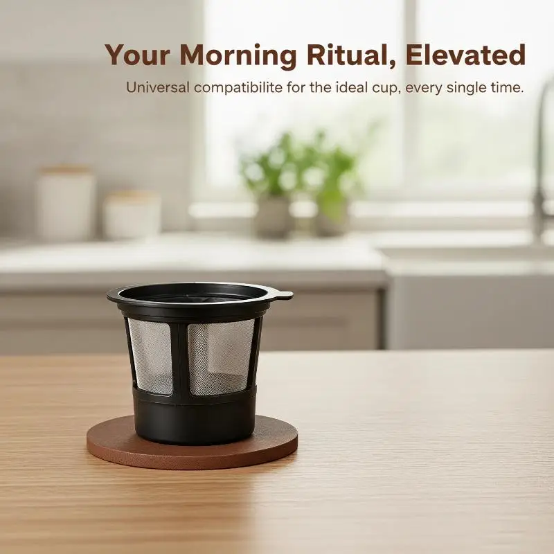 @*3pcs Eco Friendly Coffee Pods Capsule Adapter Mesh K Cups Filter for Home Barista Espresso Coffee Makers