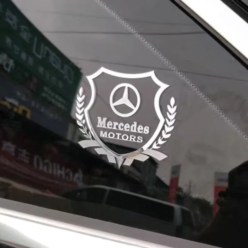 3D Metal Car Emblem Badge Sticker For Mercedes Benz W203 W204 W205 W210 W211 W212 W221 W222 CLA GLA CLK GLK ML Car Logo Stickers