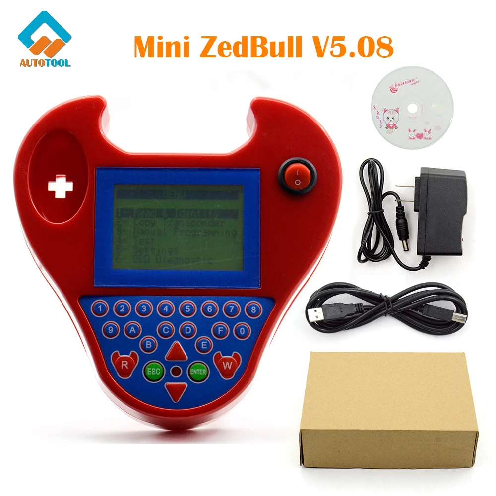 

V508 Super Smart Mini ZedBull V5.08 Car Transponder Key Programming Mini Zed Bull Chip Copy Read Pin Code Key Cloner