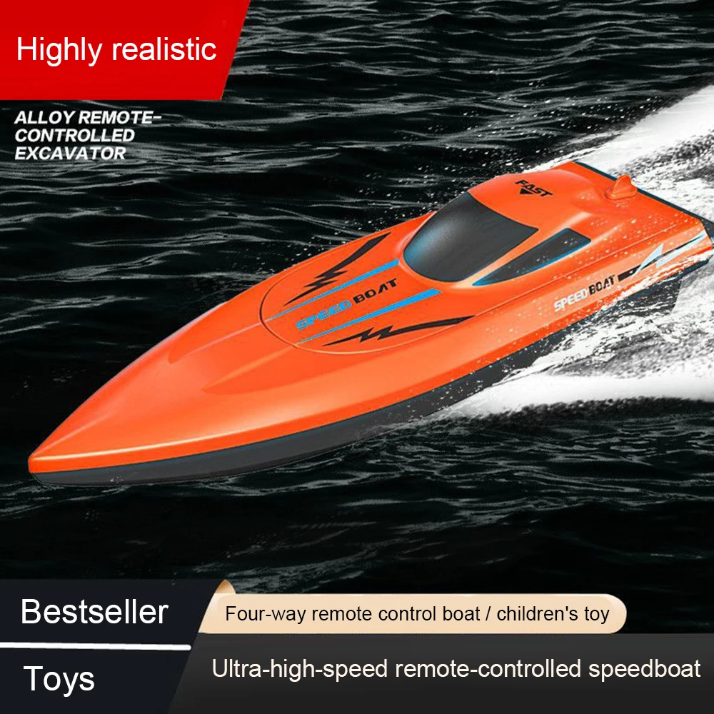Jouet de bateau télécommandé pour enfants, hors-bord Submersible à grande vitesse, simulation de bateau électrique, modèle de motomarine pour garçons