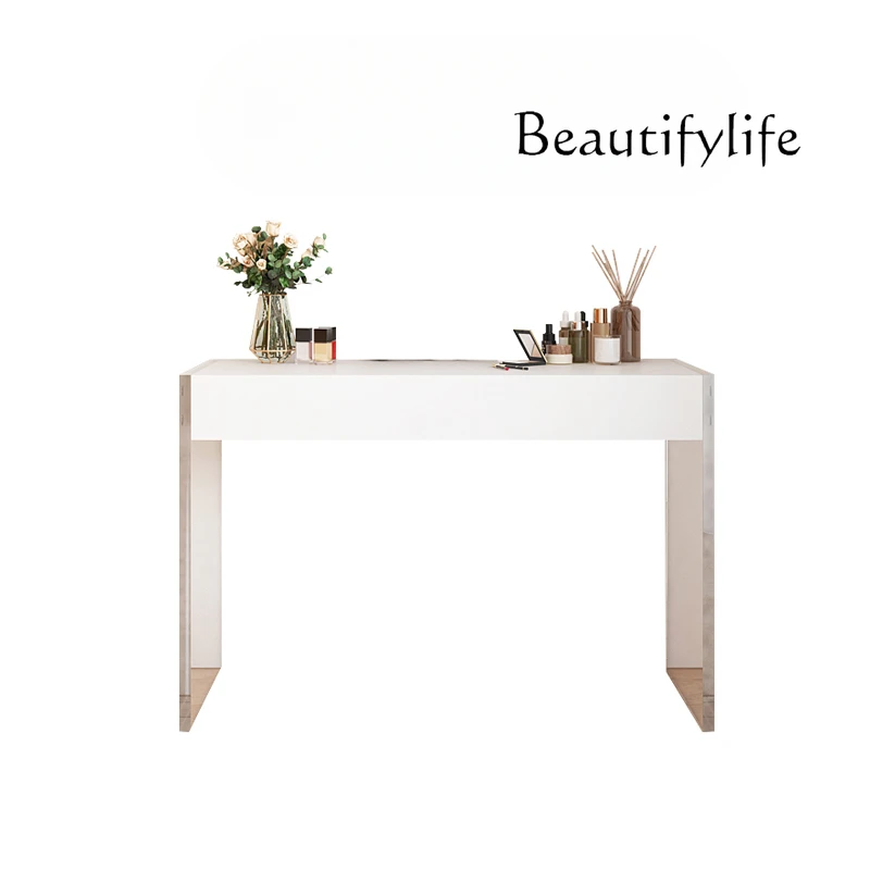 Acrylic dresser slate cream wind transparent suspension makeup table modern simplicity