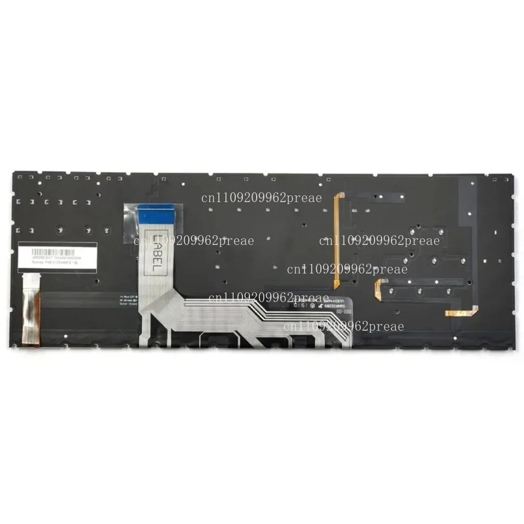 For HP Omen 15-EK/15-EK0019NR/15-EN/15-EN0013DX/15-EN0023DX/15-EN1013DX Laptop Keyboard - US Layout, Black, Per-Key RGB Backlit