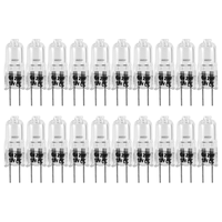 20 Pcs G4 Halogen Bulbs,20W 12V Halogen Light Bulbs 2 Pin Clear Lamp Bulb,for Cooker Lighting,Signal Lights,Track