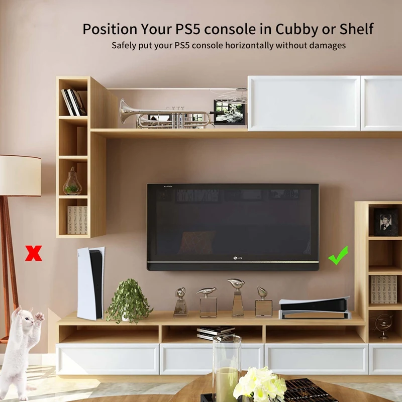 

For PS5 Base Stand Host Console Horizontal Holder Game Carrying Display Dock Bracket For Playstation 5 Accessories
