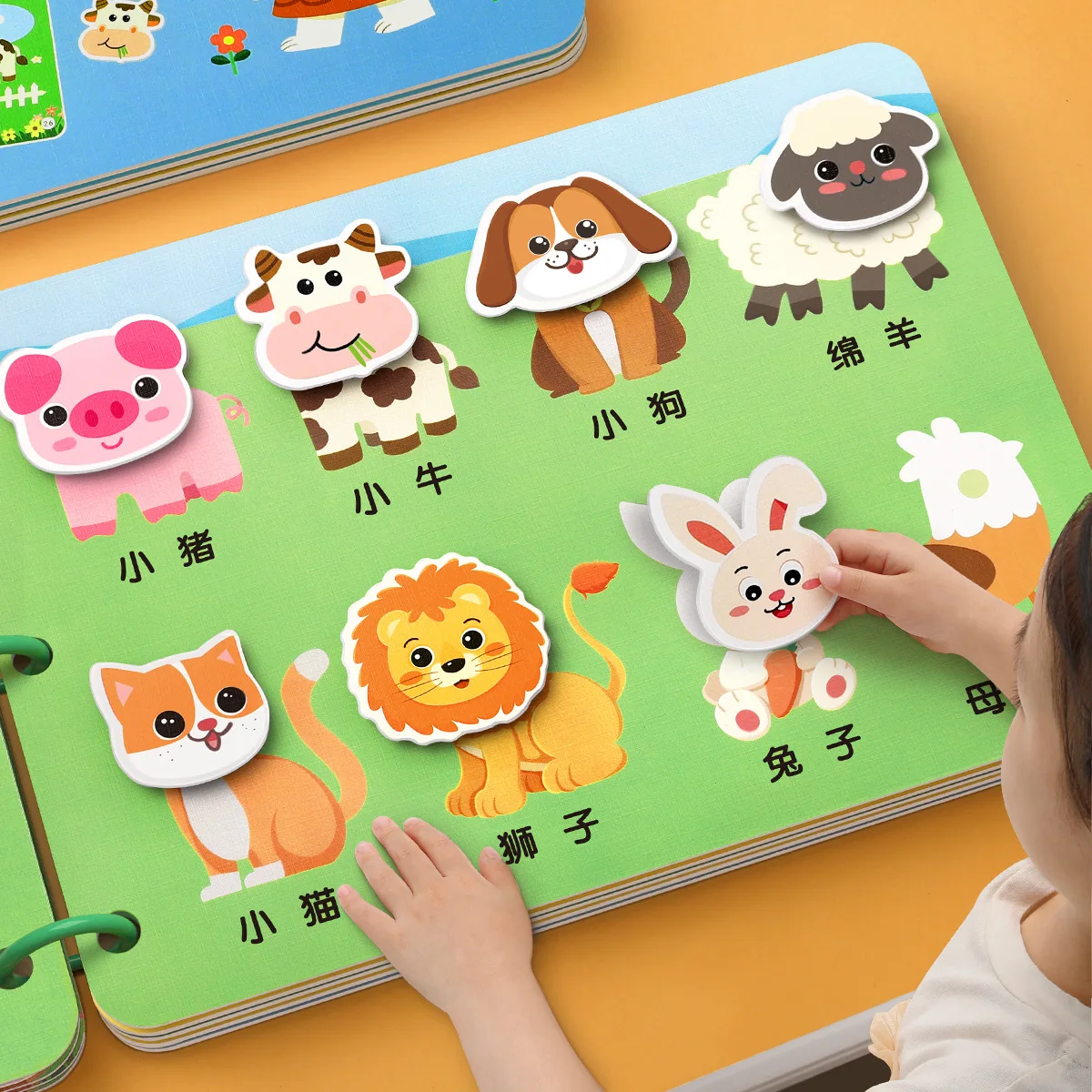 Baby Busy Book - Montessori Felt Activity Board, Educational Velcro Numbers & Counting Toy for Toddlers Early Learning