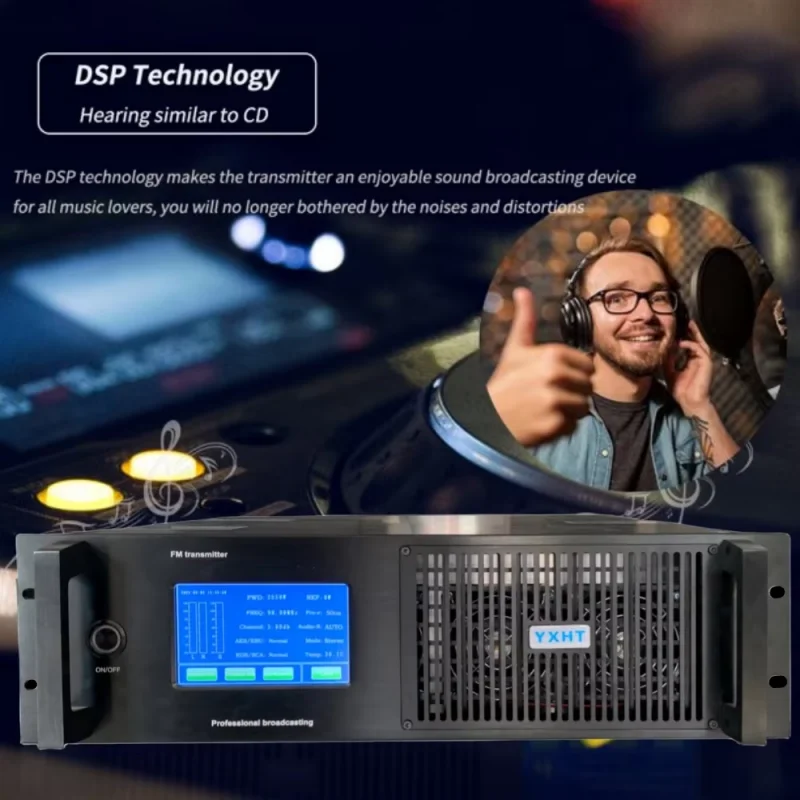 YXHT-2, Pemancar FM 2000W + Sistem Digital Radio Encoder RDS Untuk Stasiun Radio