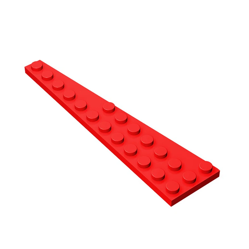 Gobricks 10Pcs MOC Parts 47398 Wedge Plate 12 x 3 Right Compatible Bricks DIY Assmble Building Blocks Particle Brain Toy Gift