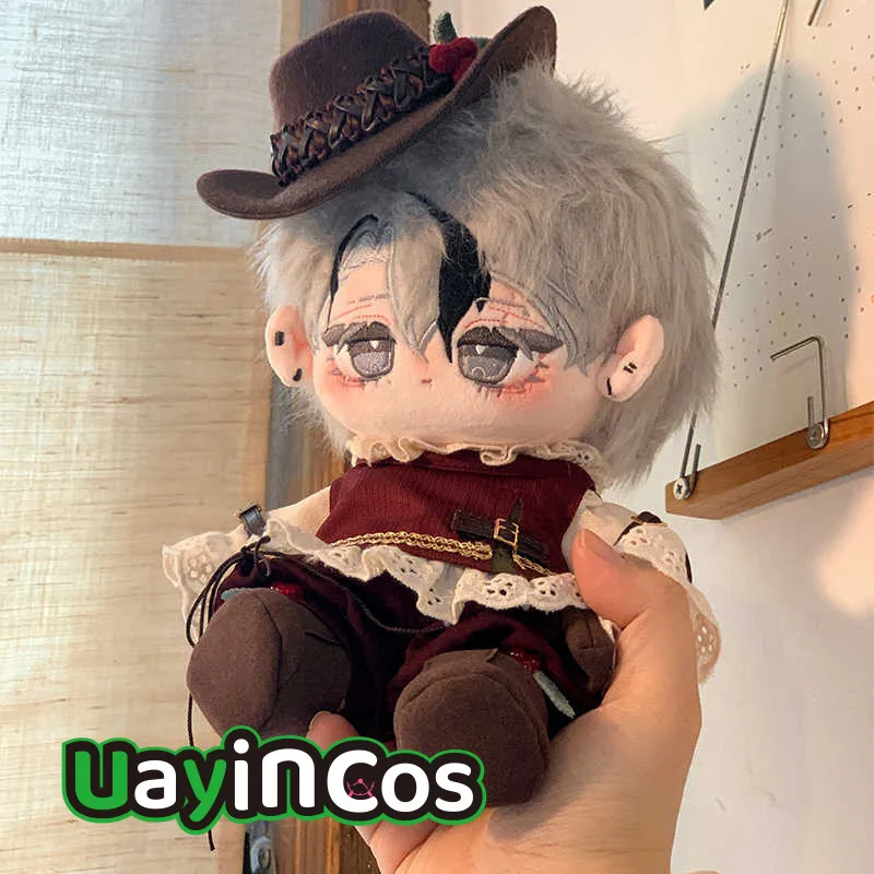 

Комплект одежды для куклы 20 см: Рубашка, брюки, жилет, обувь, шляпа. Костюм для куклы в стиле охотника/красивого героя сказки. Одежда для кукол, аниме, игр, игрушек. Подарки для детей.