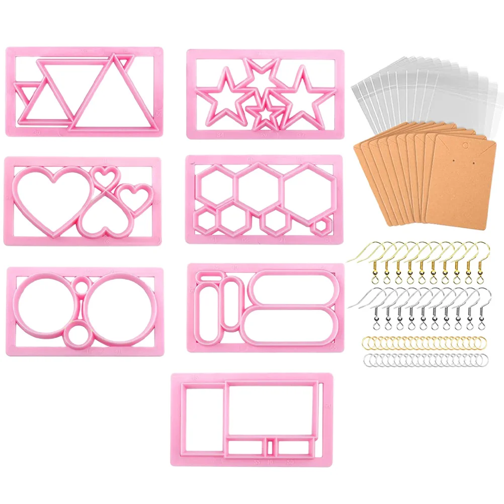 

Earring Cutting Set Earring Making Tools Polymer Clay Cutters Crafts Accessories Jewelry DIY Kits Molds for Clay Earrings Gifts