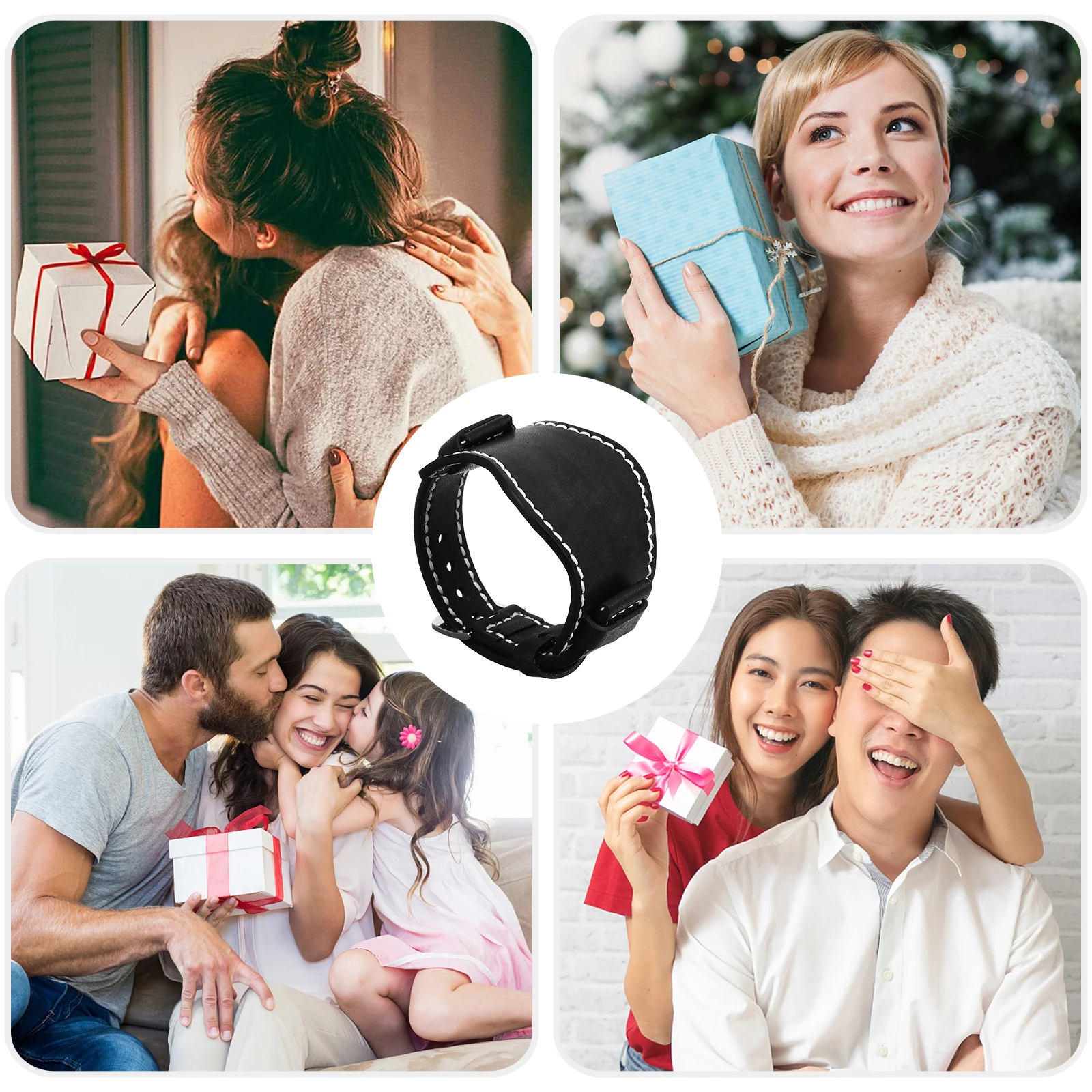 

Watch Band Replacement Anti-metal Allergic Strap Intelligent Black Wrist Bands Miss