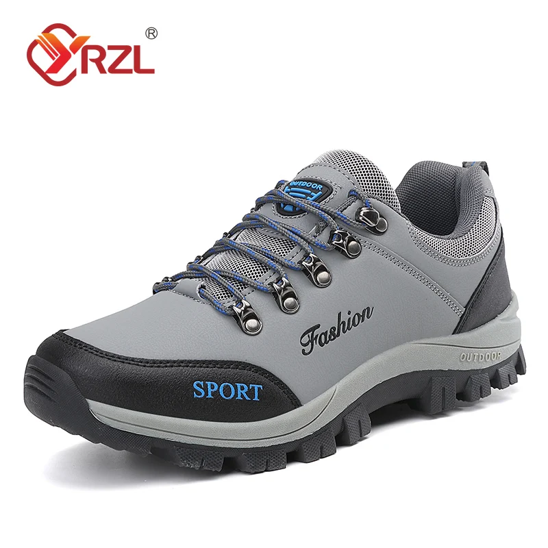 

YRZL 2025 Outdoor Shoes for Men Non Slip Hiking Lightweight Running Shoes Breathable Trekking Sneakers Durable Walking Shoes