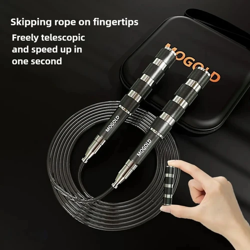 Cuerda para saltar telescópica ajustable, equipo deportivo portátil para ejercicio aeróbico en casa, mango de aleación de aluminio, Cossfit