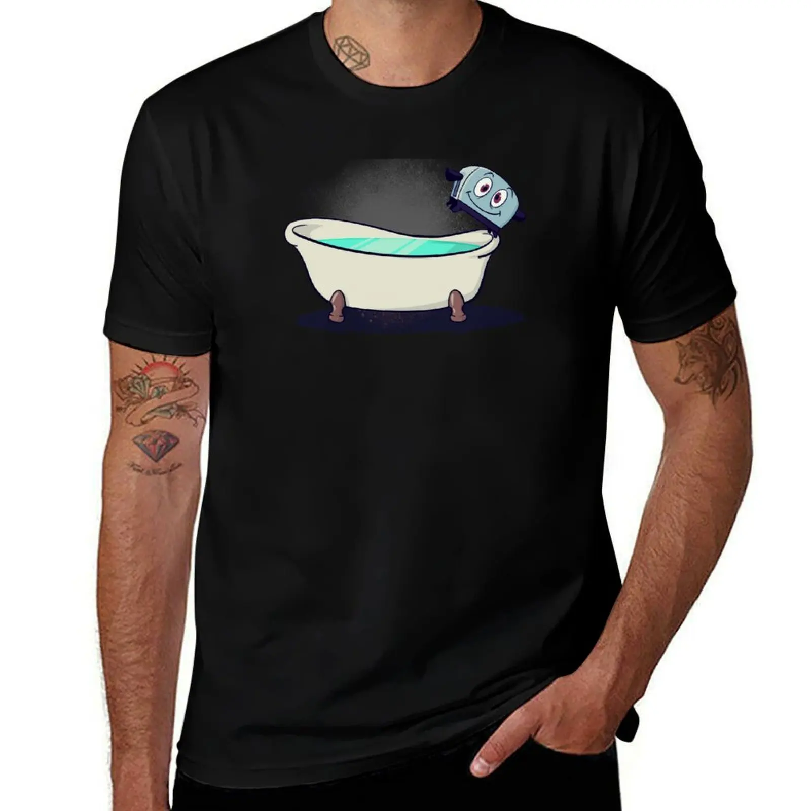 

Brave Bathtub T-Shirt black cotton t-shirt plain for man package t shirt for man T-Shirt